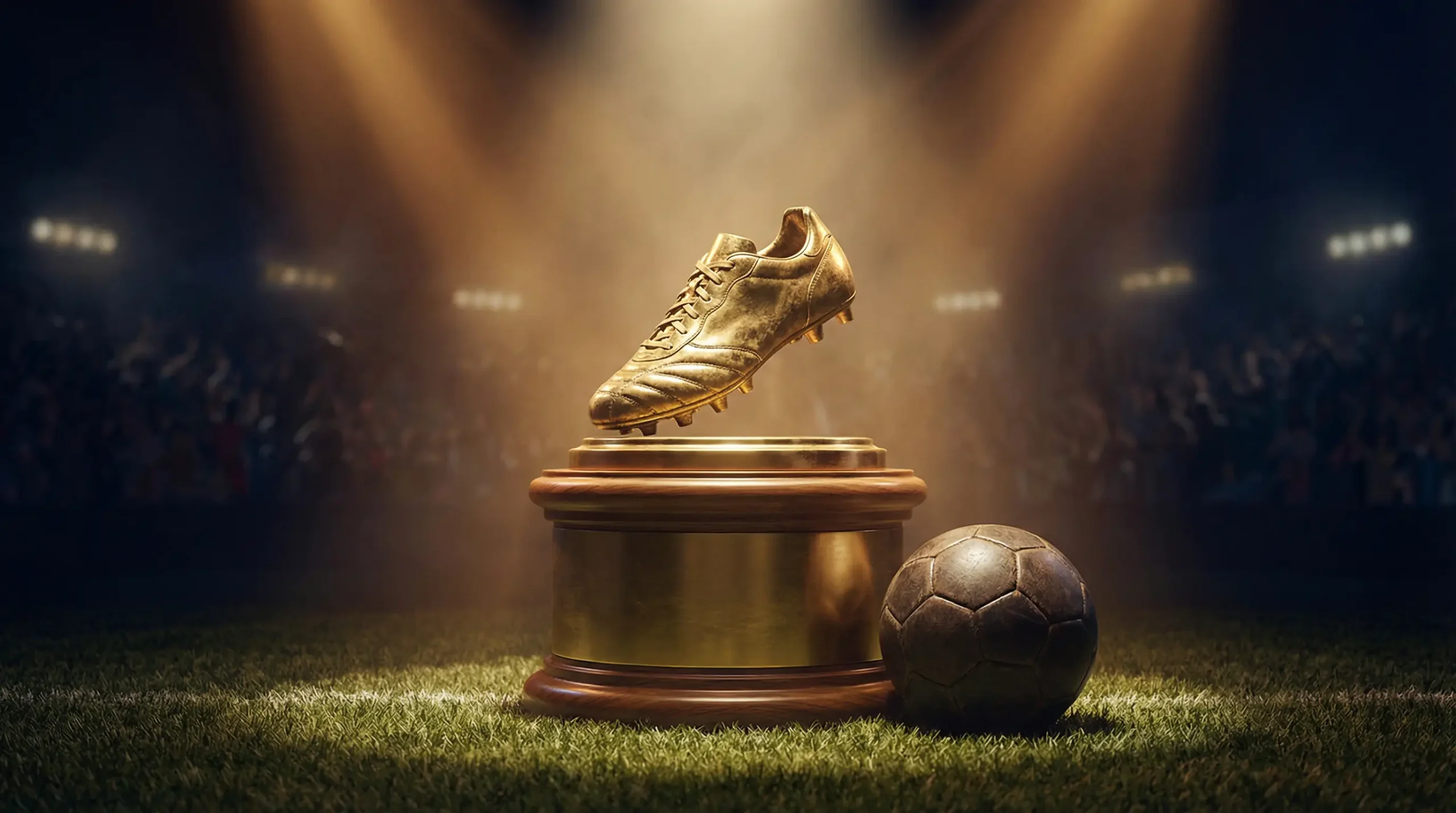 Torschützenkönig-Trophäe bei der Fußball-Weltmeisterschaft 2026 mit goldenem Schuh